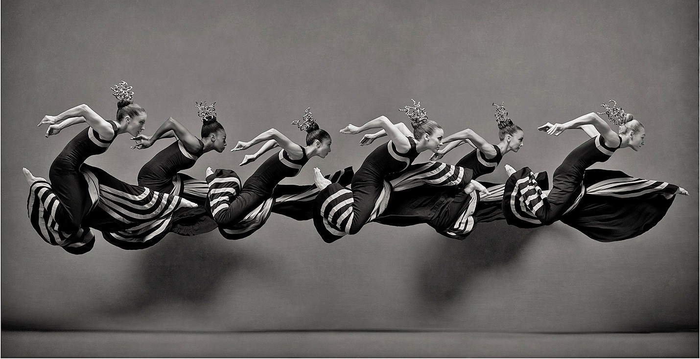 Ken Browar &amp; Deborah Ory, Night Journey (Martha Graham Dance Company)
Dye sublimation print on aluminum, 46 x 90" or 28 3/4 x 56"
Laurel Dalley Smith, Leslie Williams, So Young An, Anne O'Donnell, Anne Souder and Charlotte Landreau.
Costumes by Martha Graham for Night Journey
