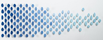 Carolina Sardi -&nbsp;Blue Too (Sold) 38 3/4 x 118 in.
