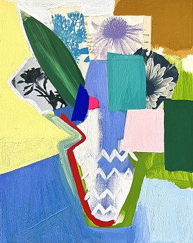 Emily Filler -&nbsp;Small Bouquet (purple coneflower) 20 x 16 in.