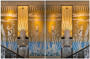 Christos Palios -&nbsp;Underwater Deco, Fox Theater Spokane, WA (diptych) Sizes vary