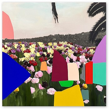 Emily Filler -&nbsp;Field of Tulips #3 35 x 35 in.