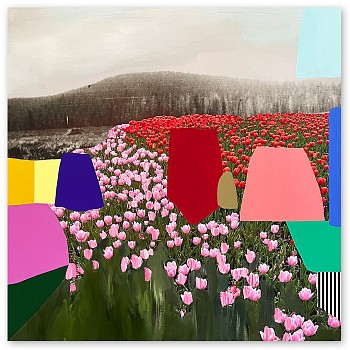 Emily Filler -&nbsp;Field of Tulips #1 35 x 35 in.