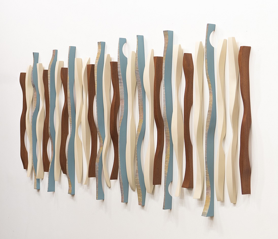 Pascal Pierme, Origines Rhythm 1 (Sold)
Painted mahoghany, 36 x 82 3/4 in.