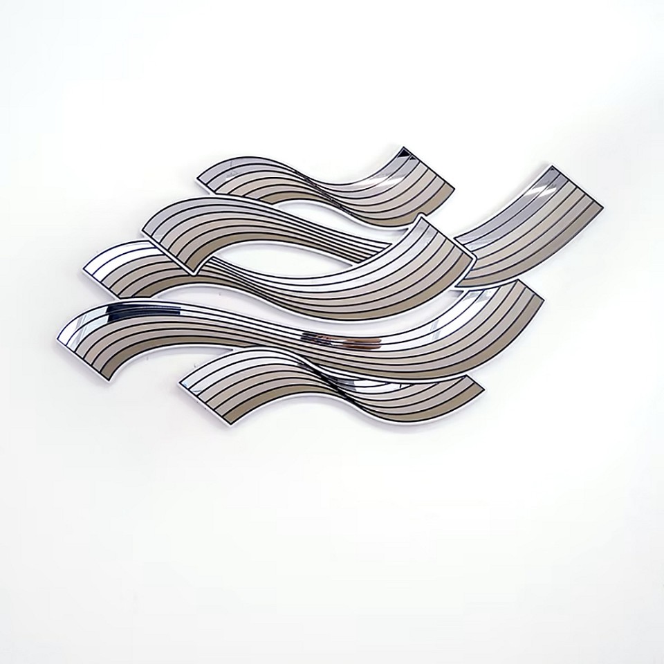 Jenna Krypell, Sway (Sold)
Paint, resin & mirror on panel, 35 x 68 inches, commissions possible