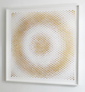 Anna Kruhelska -&nbsp;Penumbra Play 2 39 1/2 x 39 1/2", framed with non-reflective glass, limited edition of 20