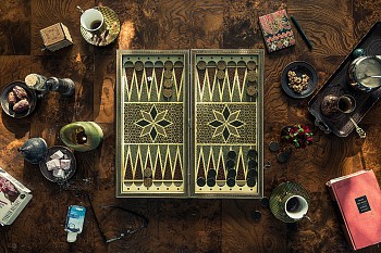 Christos Palios -&nbsp;Backgammon, Dates & Rose Lokums edition offered in 4 sizes