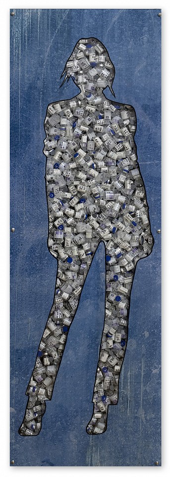 Jane Maxwell, Botox
Found objects & mixed media under acrylic, 48 x 16 in.