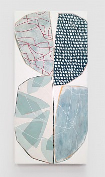 Work:&nbsp;Karine Leger In Conversation #4 50 x 24 in.