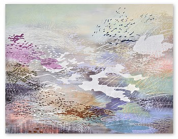 Work:&nbsp;Map of Gentle Weather (Sold) 48 x 62 in.