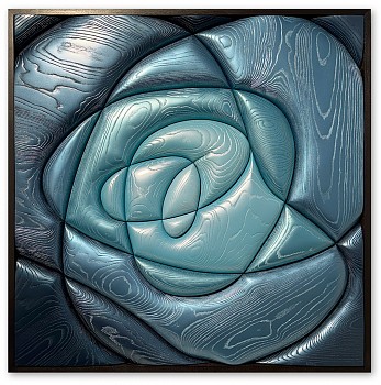 Nuge -&nbsp;Spin Cycle 42 x 42 in. framed